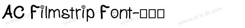 AC Filmstrip Font字体转换